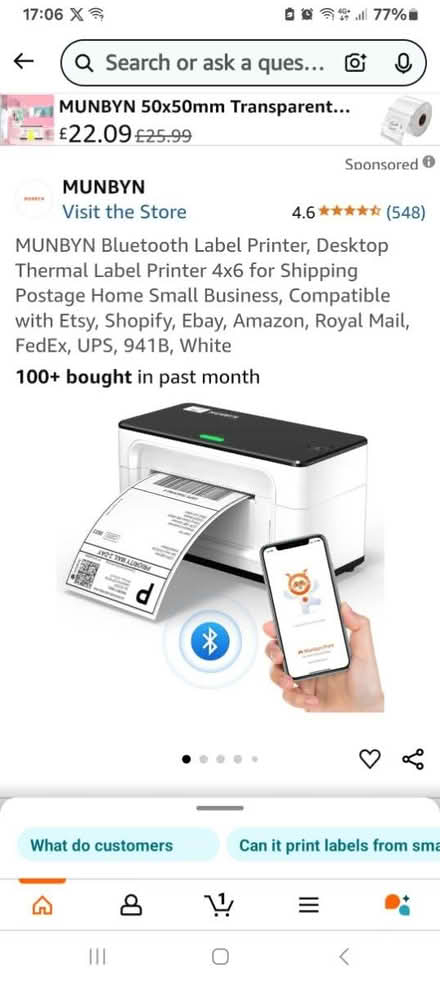 Photo of Thermal 6 x 4 label printer (Burley in wharfedale) #1