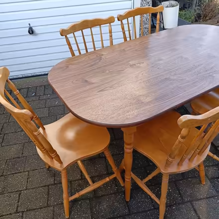 Photo of free Table and six chairs (Draycott) #3