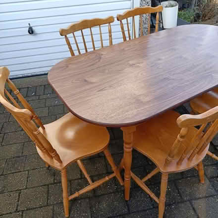 Photo of free Table and six chairs (Draycott) #3