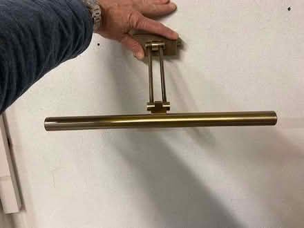 Photo of free Dimmable hinged brass picture wall light (Steyning BN44) #2