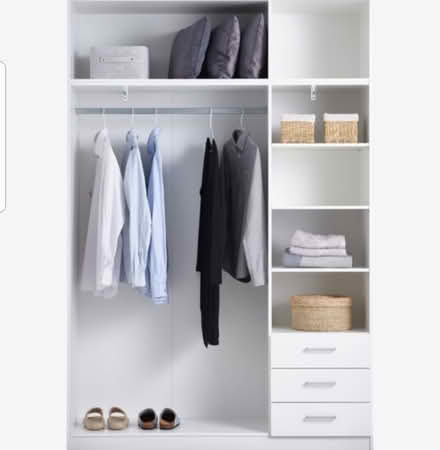Photo of free Ikea double white wardrobe (B29) #2