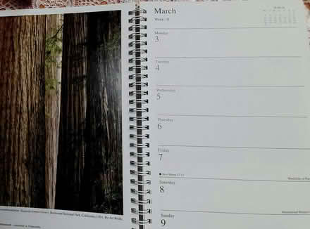Photo of free Trees for Life desk diary.A5 plus, spiral bound (Thorpe St Andrew NR7) #2