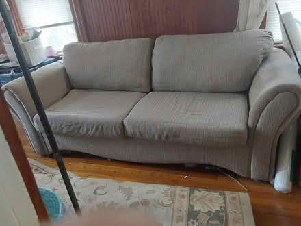 Photo of free Comfy couch looks for a happy home (Salem, MA) #1