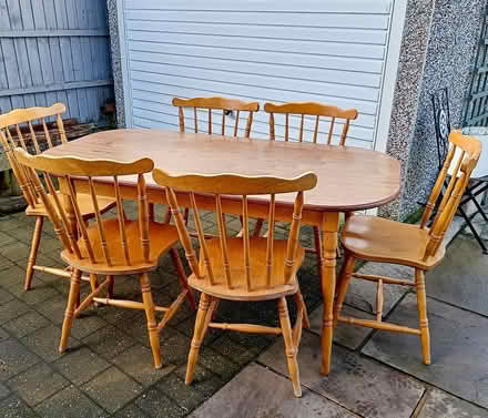 Photo of free Table and six chairs (Draycott) #2