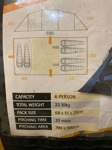 Photo of free Vango Family Tent (Swarkestone) #2