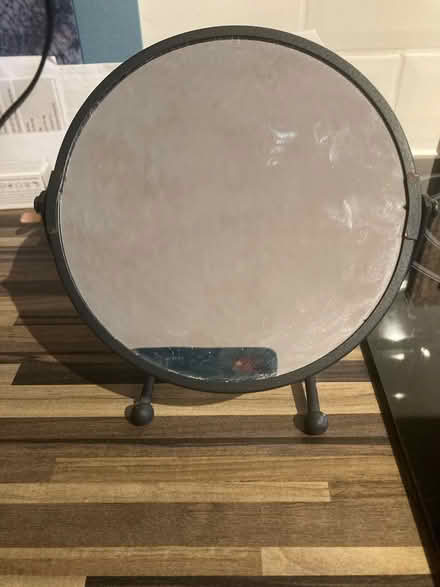 Photo of free Black shaving/ make up mirror (Ipswich IP2) #1