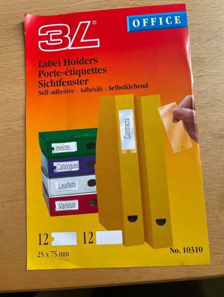 Photo of free Label holders (Loughborough LE11) #1