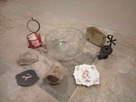 Photo of free Fine Glass Bowl with Various Curios (Woollard) #1