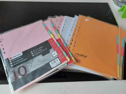 Photo of free Filing dividers (Pyrford GU22) #1