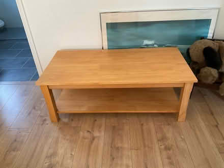 Photo of free Rectangular coffee table with shelf below (Seaford BN25) #1