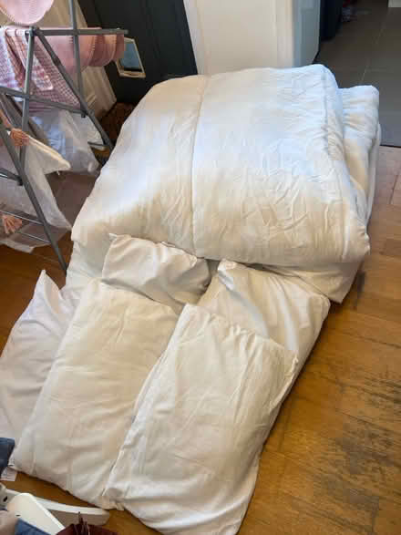 Photo of free 3 Duvets & 6 pillows (Tooting SW17 9TD) #1