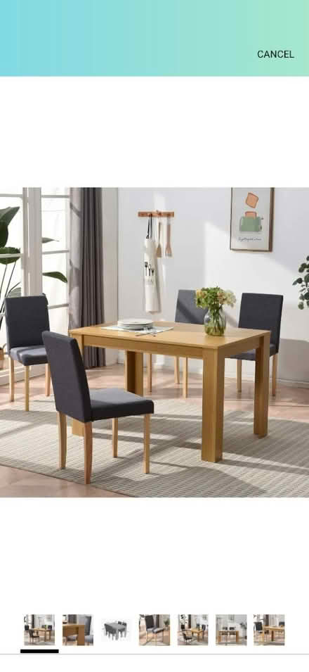 Photo of free Dining Table and 1 chair (WF2. Silcoates) #1