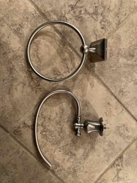 Photo of free 2 brushed nickel towel holders (Petworth/ Park View) #1