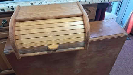 Photo of free wooden bread bin (EX2 hamilton avenue.) #1
