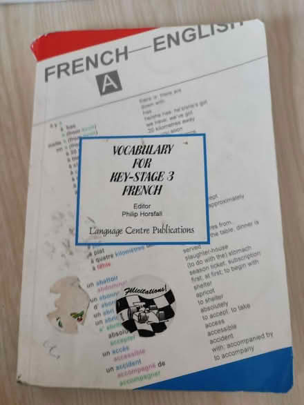 Photo of free French English Key-Stage 3 book ((Wembley HA0)) #1