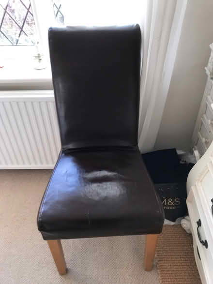 Photo of free Faux Leather Dining Chair Chocolate (Totley S17) #1