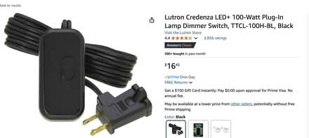 Photo of free Lutron Plug-In Dimmer (Central Seattle) #1