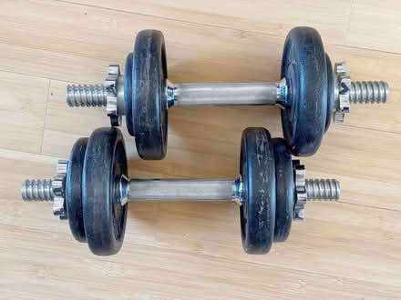 Photo of free Dumbbell weights x2 (Muswell Hill N10) #1