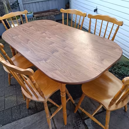 Photo of free Table and six chairs (Draycott) #1