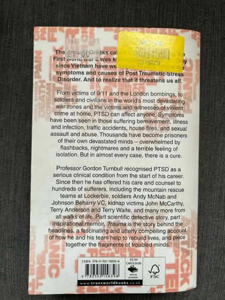 Photo of free Trauma Paperback (L26) #2