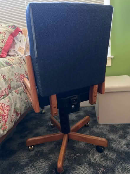 Photo of free Oak Upholstered Desk Chair (Montrose) #2