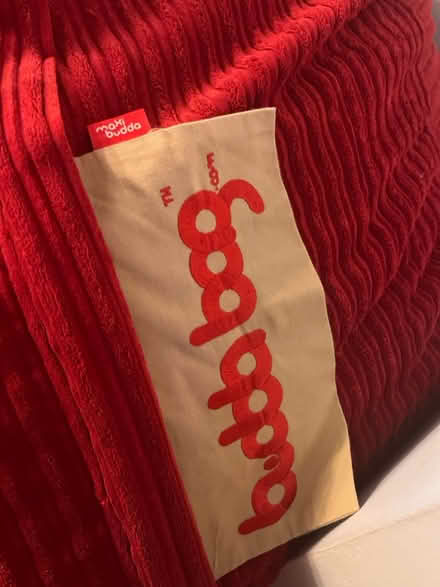 Photo of free Huge Maxi Buddabag Red Corduroy (Lode, CB25 NorthEast Cambridge) #4