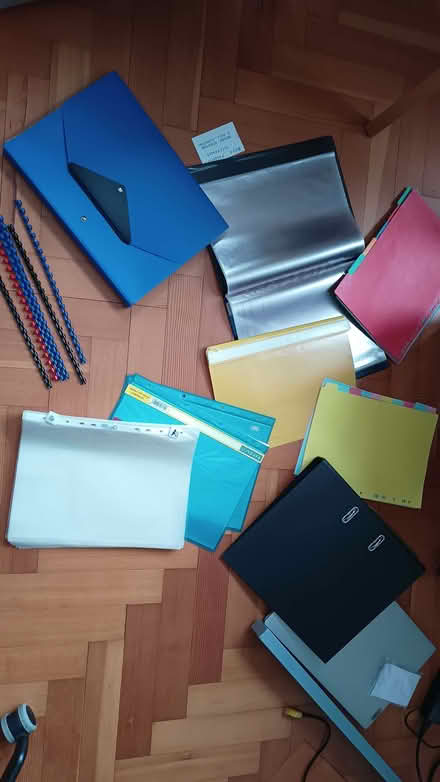 Photo of free Variety of stationary - binders, dividers, project folders, (Fulham Palace Rd SW6) #1