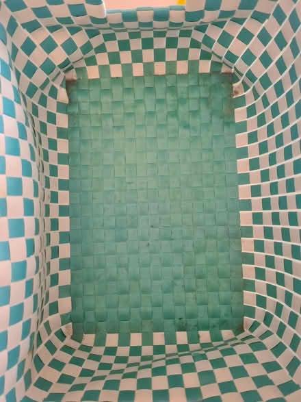 Photo of free Checkered storage caddy (Wood green N22) #3