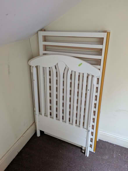 Photo of free White wooden cot (Park Central B15) #1