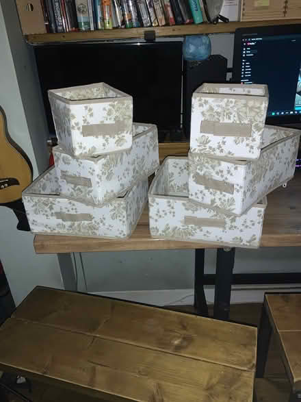 Photo of free Elegant fabric storage boxes (South Norwood SE25) #1