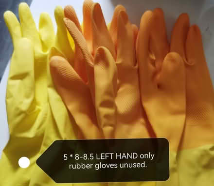 Photo of free Left handed rubber gloves (Malvern WR14) #1