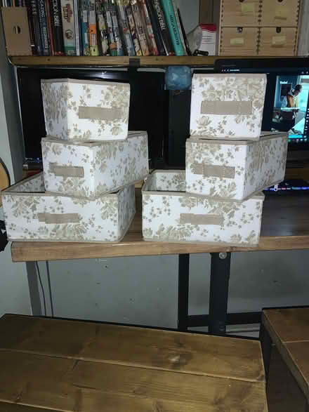 Photo of free Elegant fabric storage boxes (South Norwood SE25) #3