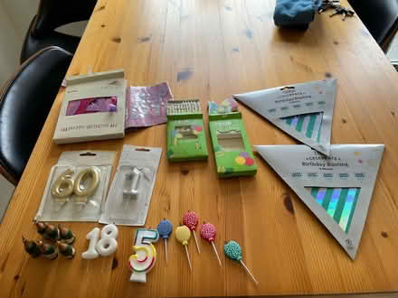 Photo of free Birthday bunting and candles (Blackbird Leys OX4) #2