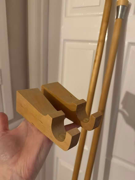 Photo of free 2 Wooden curtain poles (Carlton CA11) #2