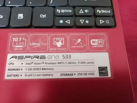 Photo of free Acer Aspire One Netbook (Wallington PO16) #4