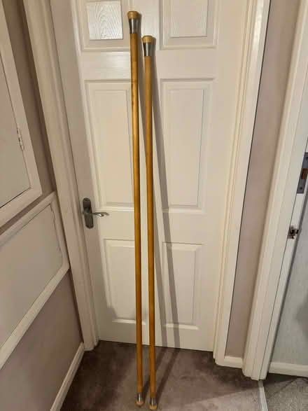 Photo of free 2 Wooden curtain poles (Carlton CA11) #1