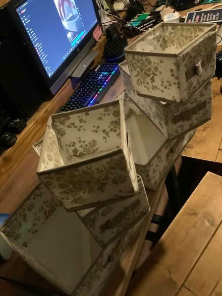 Photo of free Elegant fabric storage boxes (South Norwood SE25) #2