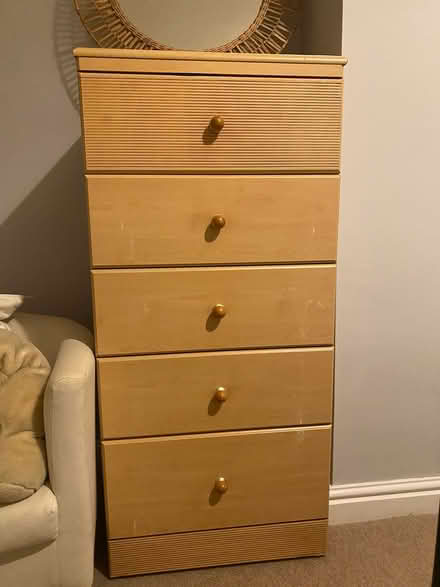 Photo of free Tall 5 drawer dresser (BD18 Saltaire) #1
