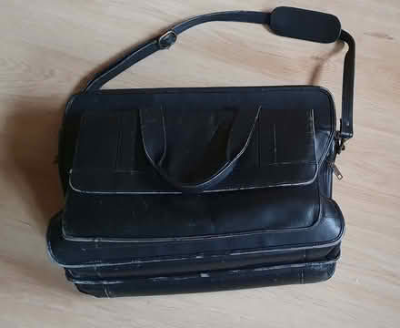 Photo of free black leather bag (Presteigne LD8) #1