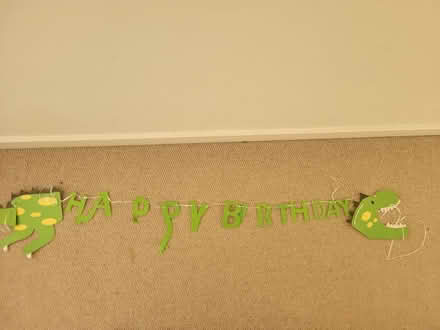 Photo of free Dinosaur birthday bunting (Lower Walkley S6) #1