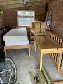 Photo of free 2 single beds/2 desks (GU527LR) #1