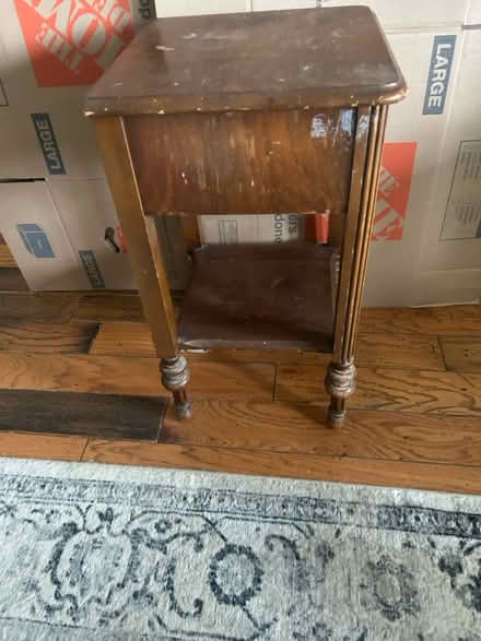 Photo of free Wood Side Table (Woodside & El Camino) #2
