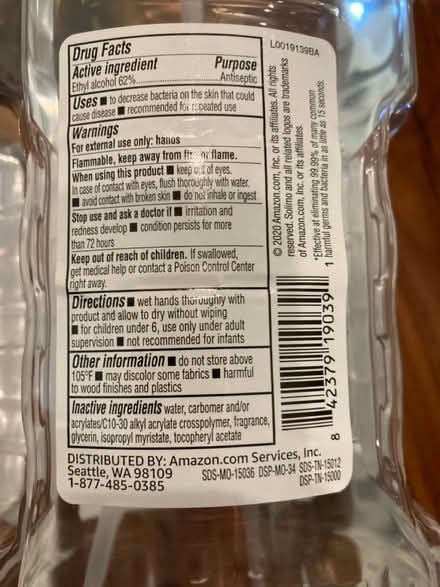 Photo of free Hand sanitizer (Old Mountain View) #2