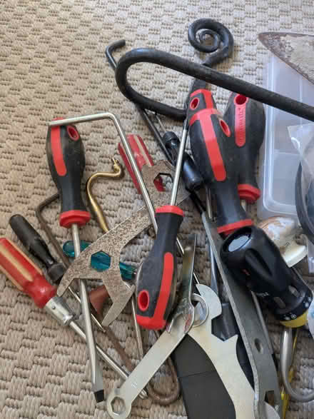 Photo of free Job lot of screwdrivers, tools, screws and storage box (Earwig Corner BN7) #3