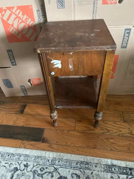 Photo of free Wood Side Table (Woodside & El Camino) #3