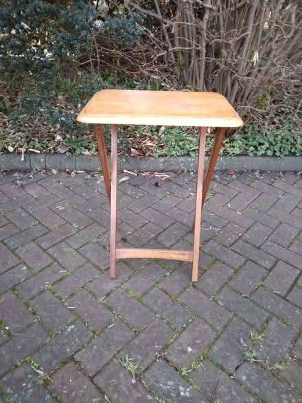 Photo of free Folding occasional wood table (Penarth CF64) #1