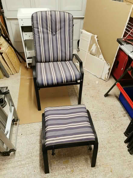 Photo of free Reclining garden chair / footstool (Trennick TR1) #1