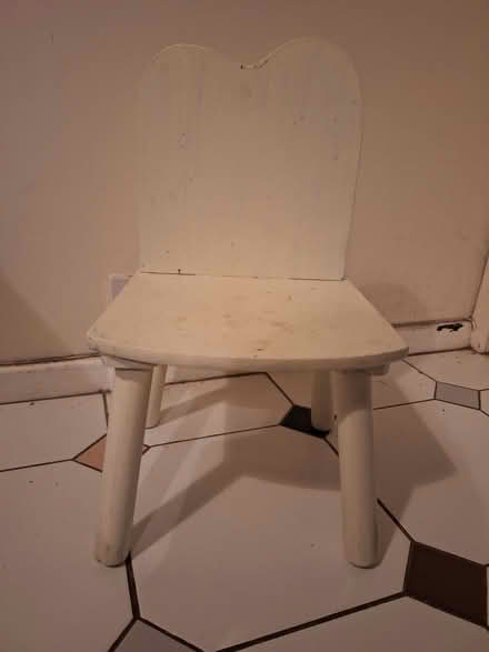 Photo of free Child's chair - white wood (Shinfield RG2) #1