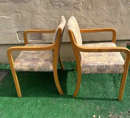 Photo of free 2 Wooden Guests Chairs (Woodside & El Camino) #2