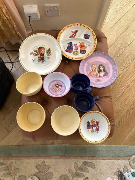 Photo of free Plastic plates etc for kids (Forest hall NE12) #1